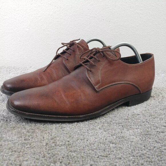 To Boot New York Adam Derrick Mens Size 8 Shoes Brown Leather Lace Up Oxford - Picture 2 of 12